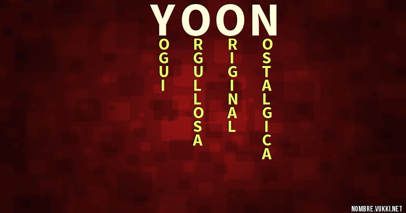 Acróstico yoon