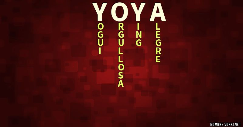 Acróstico yoya