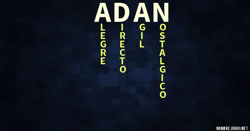 Acróstico adan