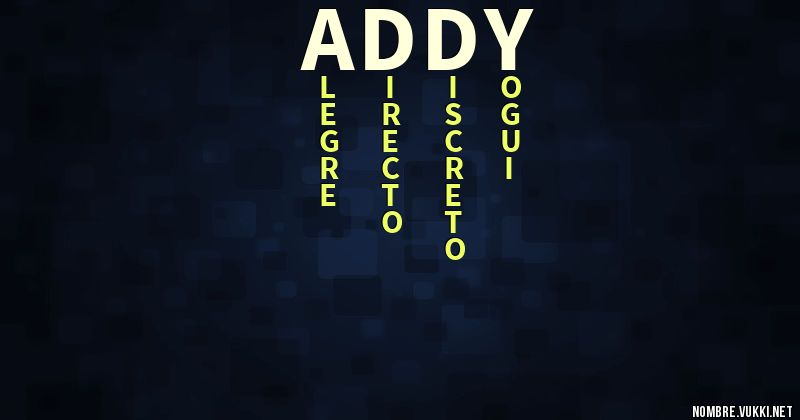 Acróstico addy