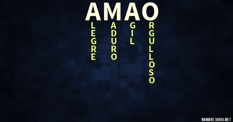 Acróstico amao