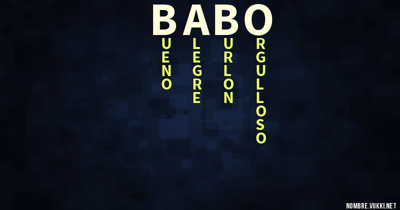 Acróstico babo