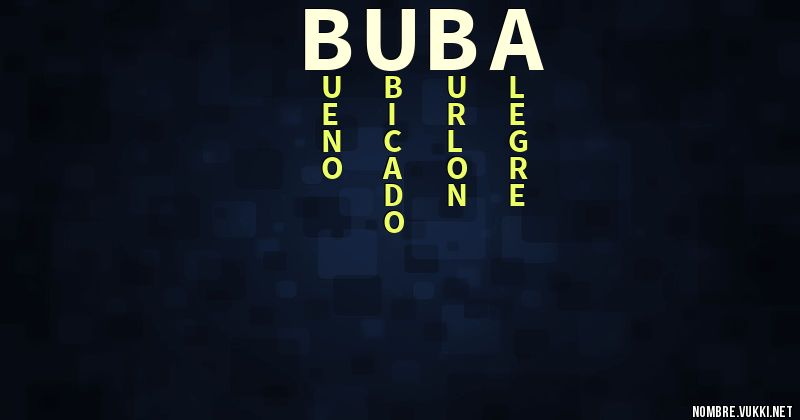 Acróstico buba