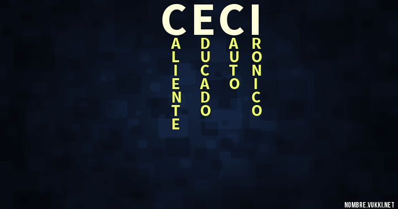 Acróstico ceci