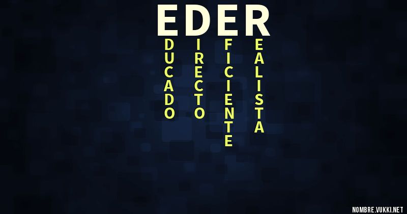 Acróstico eder