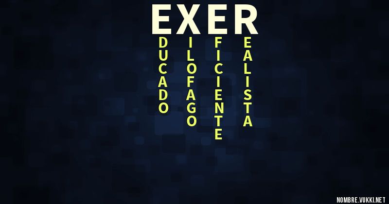 Acróstico exer