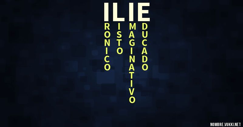 Acróstico ilie