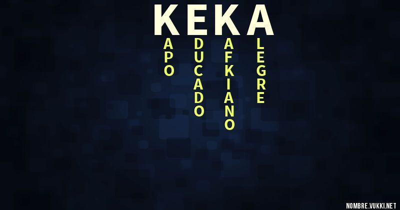 Acróstico keka