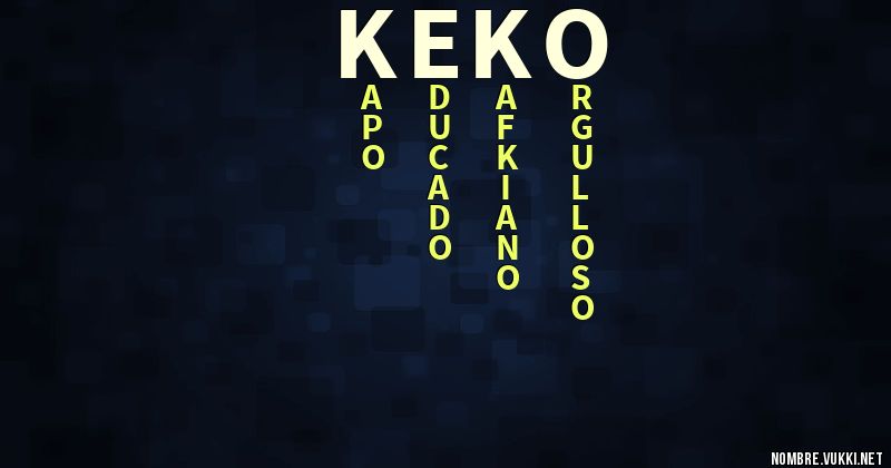 Acróstico keko