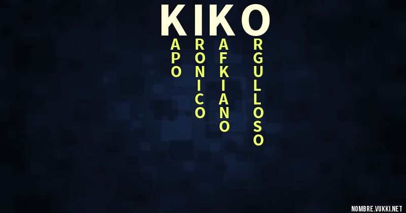 Acróstico kiko