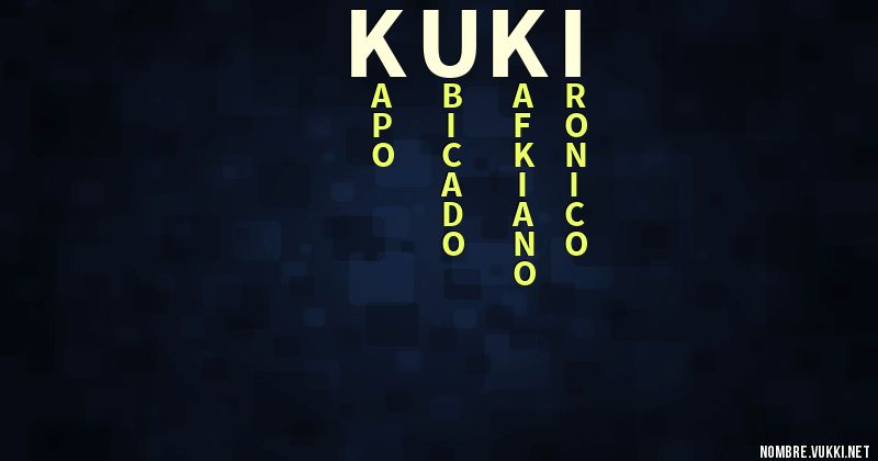 Acróstico kuki