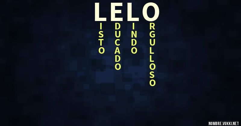 Acróstico lelo