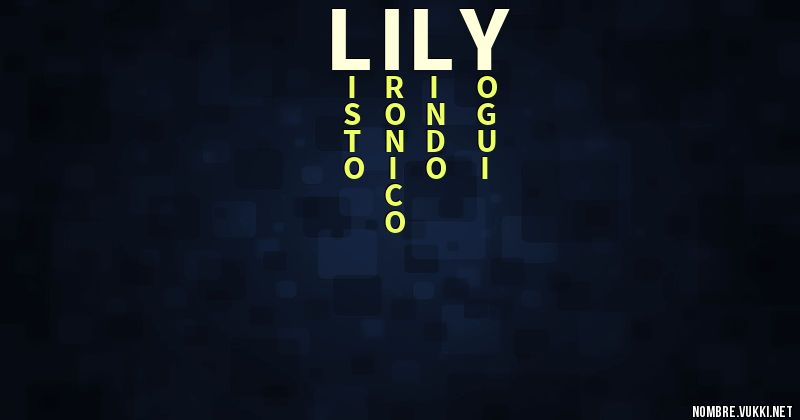 Acróstico lily
