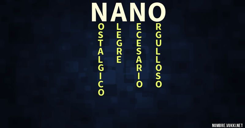 Acróstico nano
