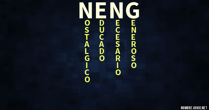 Acróstico neng