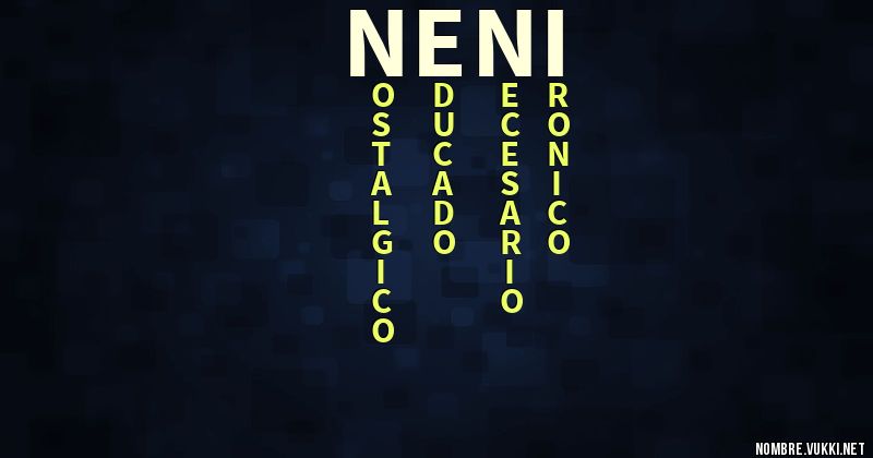 Acróstico neni