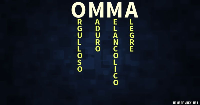 Acróstico omma