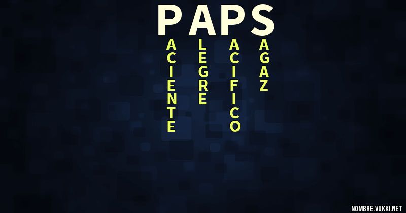 Acróstico paps