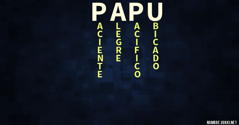 Acróstico papu