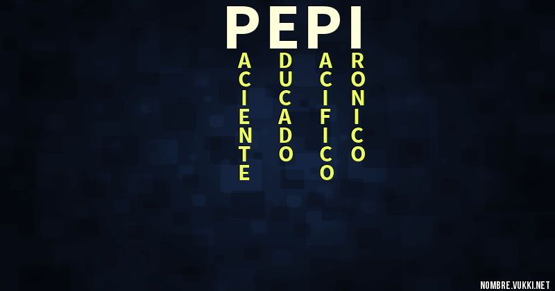 Acróstico pepi