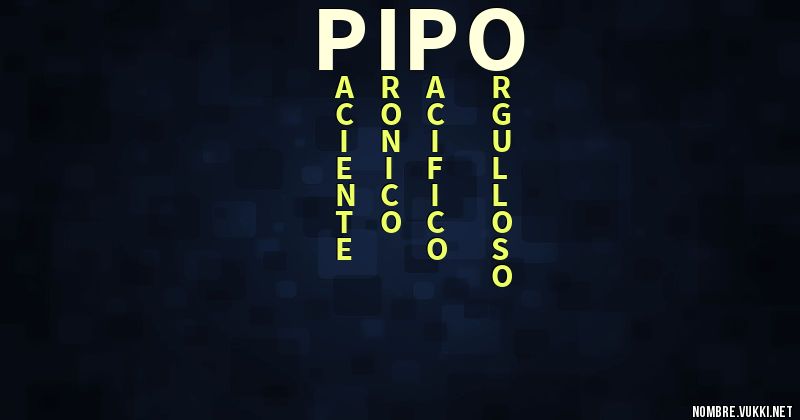 Acróstico pipo