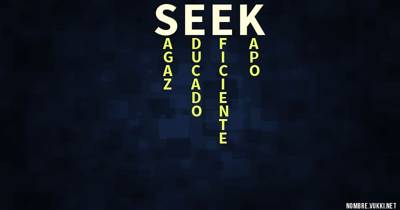 Acróstico seek