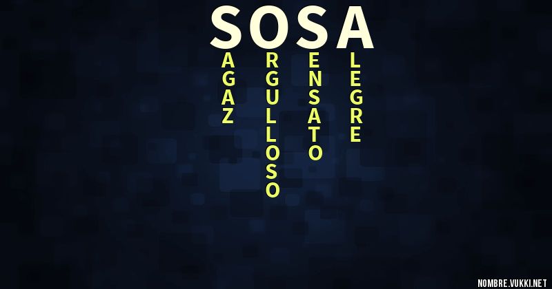 Acróstico sosa