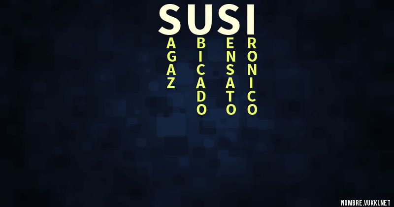 Acróstico susi