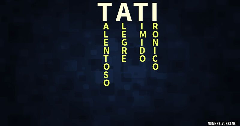 Acróstico tati