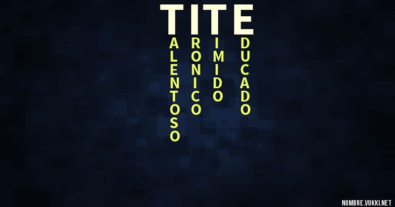 Acróstico tite
