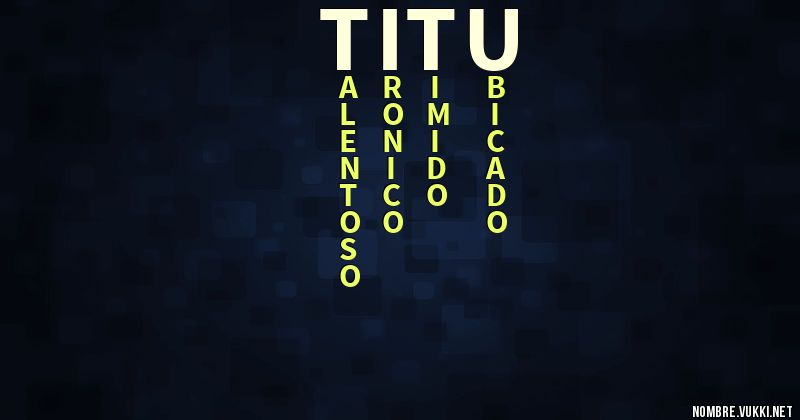 Acróstico titu