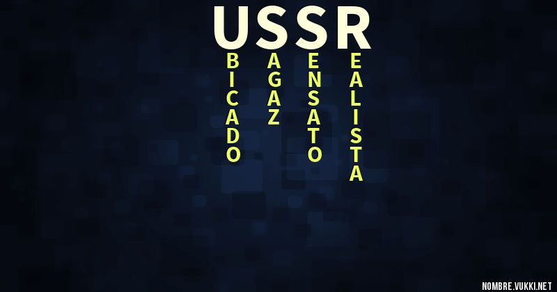 Acróstico ussr