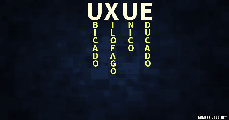 Acróstico uxue