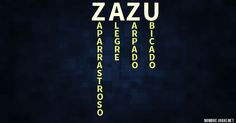 Acróstico zazú