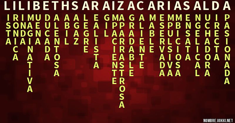 Acróstico lilibeth sarai zacarias alda