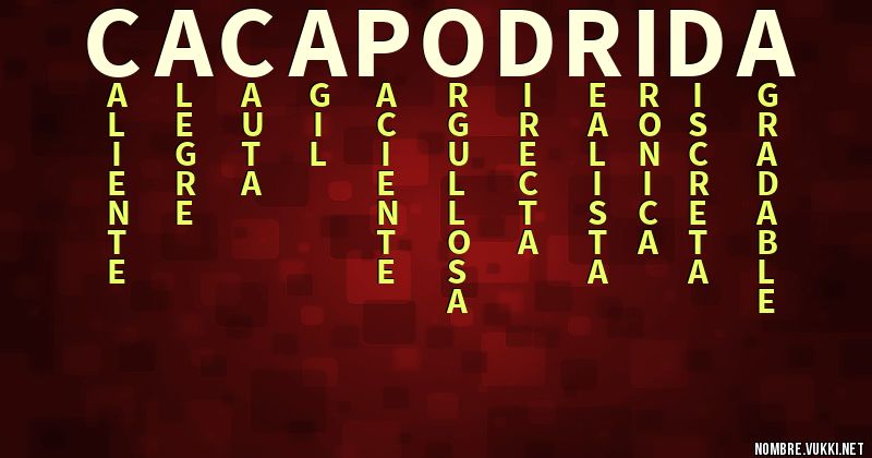 Acróstico caca podrida