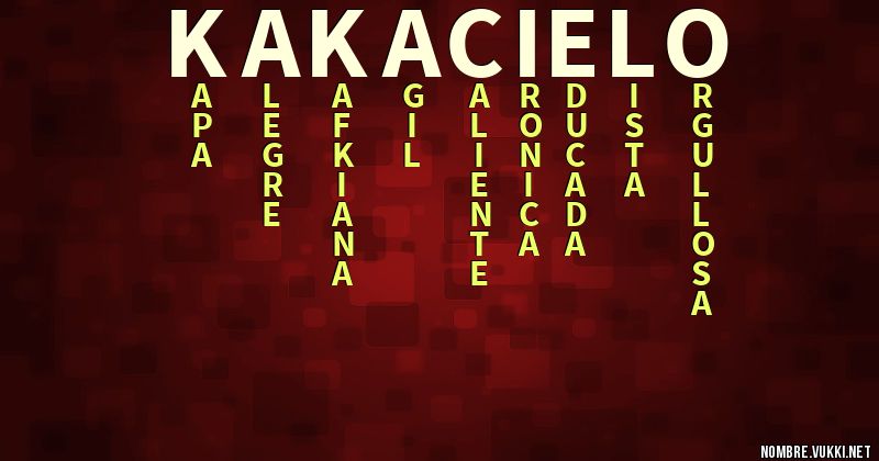 Acróstico kakacielo