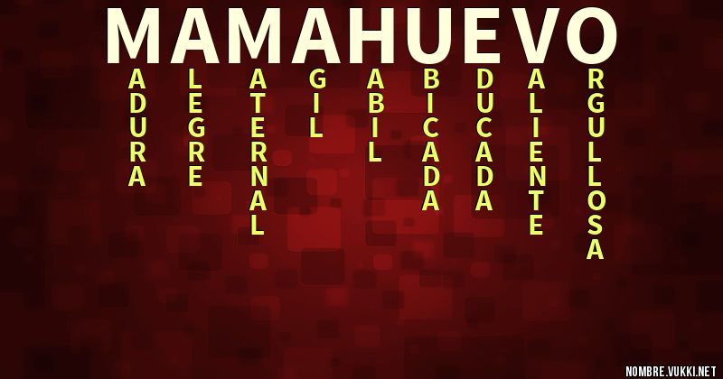 Acróstico mamahuevo