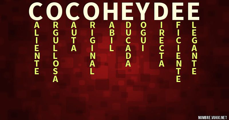 Acróstico coco - heydee