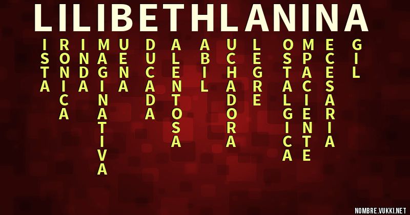 Acróstico lilibeth la niña