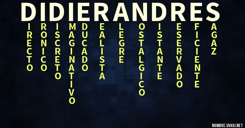 Acróstico didier andres