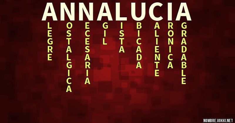 Acróstico anna lucia