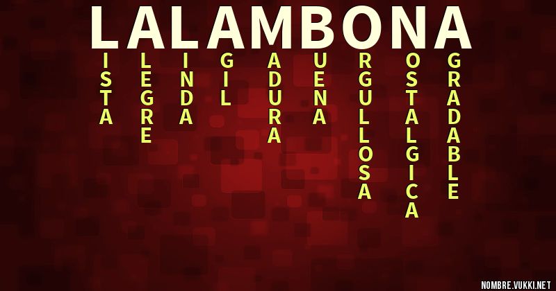 Acróstico la lambona