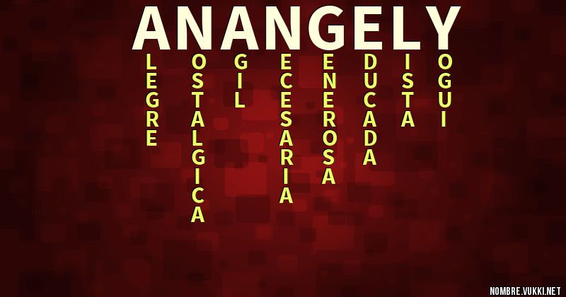 Acróstico anangely