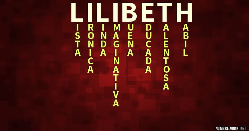 Acróstico lilibeth