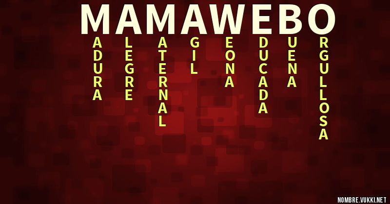 Acróstico mamawebo