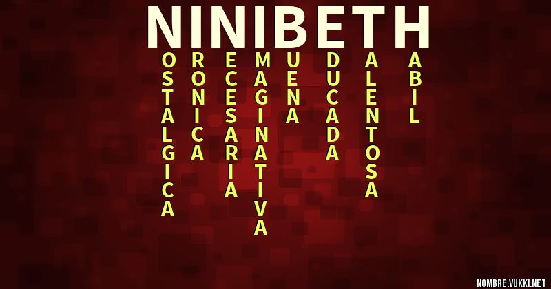 Acróstico ninibeth