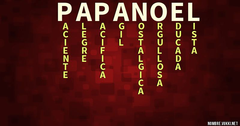 Acróstico papa noel