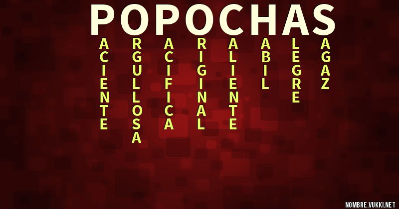 Acróstico popochas