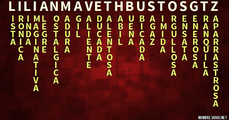 Acróstico lilian maveth bustos gtz